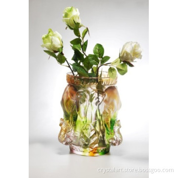 crystal vase